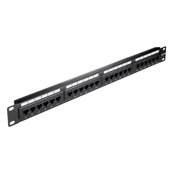Goobay Patchpaneel | Cat5e S/FTP | 19 inch (24-poorts, 1U, Horizontaal) 93865 K090603074 - 2