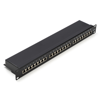 Goobay Patchpaneel | Cat6 S/FTP | 19 inch (24-poorts, 1U, Horizontaal) 93048 K090603072 - 1