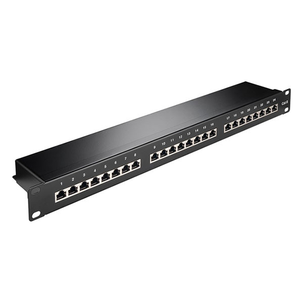 Goobay Patchpaneel | Cat6 S/FTP | 19 inch (24-poorts, 1U, Horizontaal) 93048 K090603072 - 2