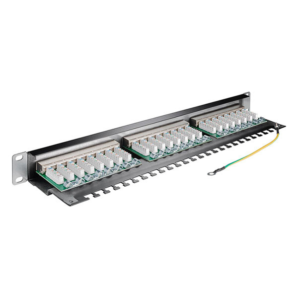 Goobay Patchpaneel | Cat6 S/FTP | 19 inch (24-poorts, 1U, Horizontaal) 93048 K090603072 - 4