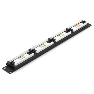 Goobay Patchpaneel | Cat6 S/FTP | 19 inch (24-poorts, 1U, Horizontaal) 93866 K090603075 - 1