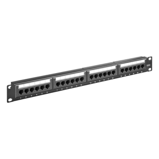 Goobay Patchpaneel | Cat6 S/FTP | 19 inch (24-poorts, 1U, Horizontaal) 93866 K090603075 - 2