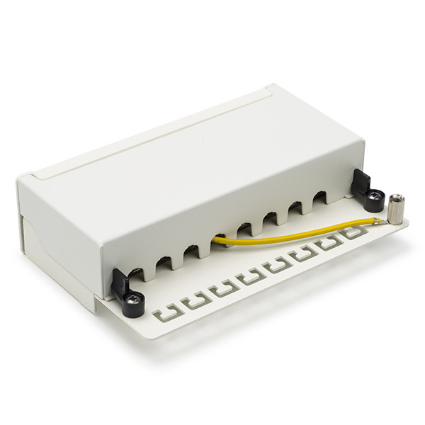 Goobay Patchpaneel | Cat6 S/FTP | 8 poorten (Desktop, Wit) 62069 K090603061 - 2