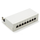 Goobay Patchpaneel | Cat6 S/FTP | 8 poorten (Desktop, Wit) 62069 K090603061 Goobay Patchpaneel | Cat6 S/FTP | 8 poorten (Desktop, Wit) 62069 K090603061