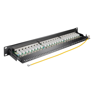 Goobay Patchpaneel | Cat6a S/FTP | 19 inch (24-poorts, 1U, Horizontaal) 90854 K090603073 - 4
