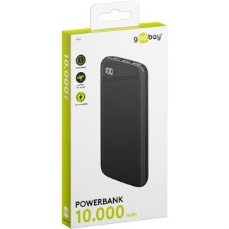 Goobay Powerbank | Goobay | 10.000 mAh (1x USB C, 2x USB A, 22.5W, Power Delivery) 53936 K170108368 - 3