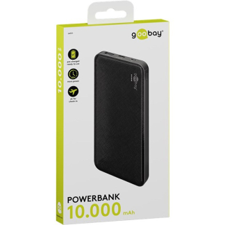Goobay Powerbank | Goobay | 10.000 mAh (2 poorten, USB A, USB C) 64591 K180107320 - 3