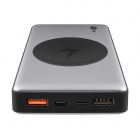 Goobay Powerbank | Goobay | 10.000 mAh (Draadloze oplader, 3 poorten, 2x USB A, 1 x USB C, Snellader) 55152 K105005141 Goobay Powerbank | Goobay | 10.000 mAh (Draadloze oplader, 3 poorten, 2x USB A, 1 x USB C, Snellader) 55152 K105005141