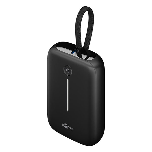 Goobay Powerbank | Goobay | 10.000 mAh (Ingebouwde kabel, 1x USB C, 1x USB A, 20W) 76251 K010605494 - 1