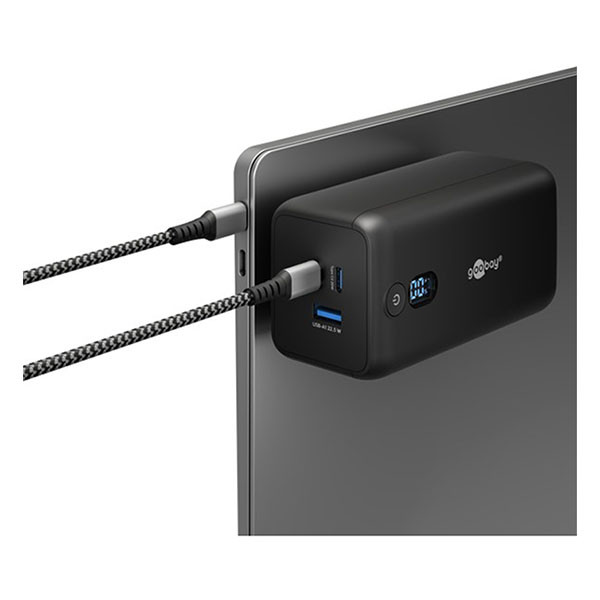 Goobay Powerbank | Goobay | 20.000 mAh (1x USB A, 2x USB C, 65W, Power Delivery, Batterij indicator) 76254 K070501354 - 3