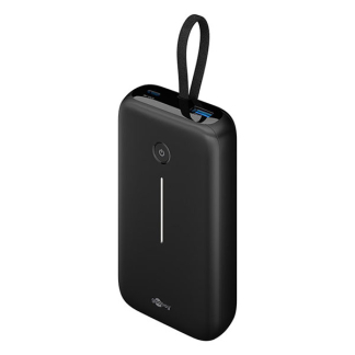 Goobay Powerbank | Goobay | 20.000 mAh (Ingebouwde kabel, 1x USB C, 1x USB A, 30W) 76252 K010605495 - 1
