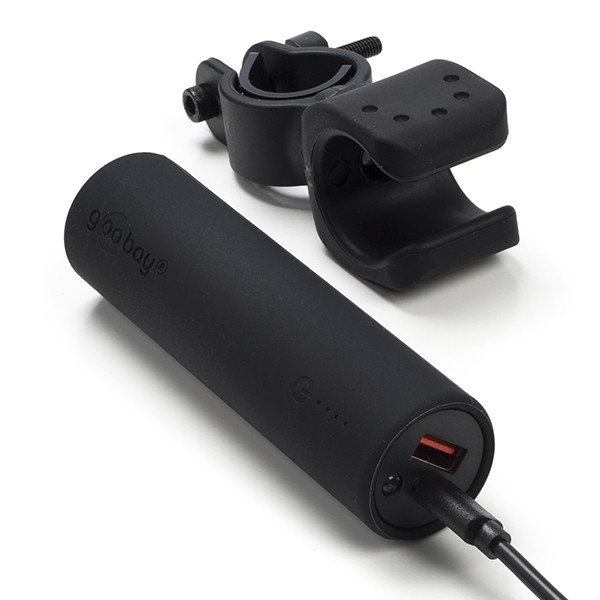 Goobay Powerbank fiets | Goobay | 5.000 mAh (2 poorts, USB A, USB C, Power Delivery, Zaklamp, 360° draaibaar) 60656 K105005164 - 8