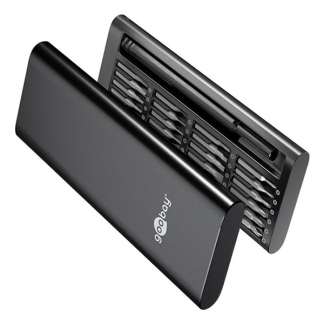 Goobay Precisie schroevendraaierset | Goobay Tools | 25-delig (Opbergkoffer) 77836 K180108136 - 3