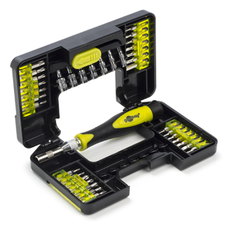 Goobay Precisie schroevendraaierset | Goobay Tools | 37-delig (Opbergkoffer, Antisliphandvat) 74003 K180106784