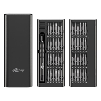 Goobay Precisie schroevendraaierset | Goobay Tools | 51-delig (Opbergkoffer) 77835 K180108135 - 2