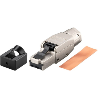 Goobay RJ45 connector | Cat8 STP (Voor stugge en soepele kern, Field plug) 61130 K010605354 - 2