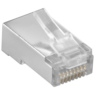 Goobay RJ45 connector Cat5e | S/FTP (Voor soepele kern, 10 stuks) 15016 K060302378 - 
