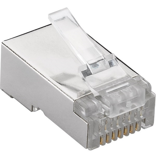 Goobay RJ45 connector Cat6 | S/FTP (Voor soepele én stugge kern, 10 stuks) 93829 K060302379 - 1