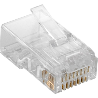 Goobay RJ45 connector Cat6 | U/UTP (Voor soepele én stugge kern, 10 stuks) 93828 K060302377 - 