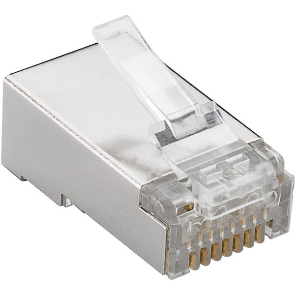 Goobay RJ45 connector Cat6a | S/FTP (Voor soepele én stugge kern, 10 stuks) 72502 K060302376 - 1
