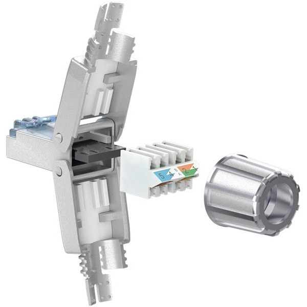 Goobay RJ45 connector Cat6a | STP (Voor stugge en soepele kern, Field plug) 65939 K010605358 - 3
