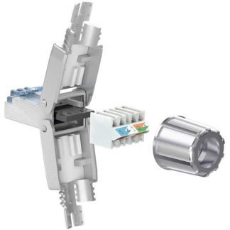 Goobay RJ45 connector Cat6a | STP (Voor stugge en soepele kern, Field plug) 65939 K010605358 - 3