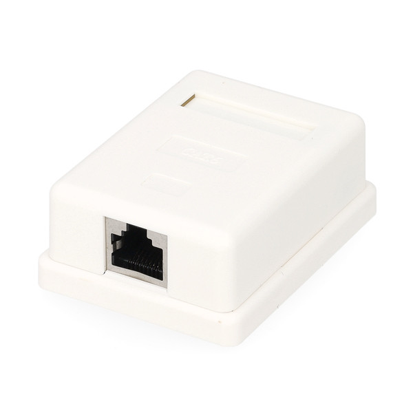 Goobay RJ45 wandcontactdoos | FTP (RJ45, Cat6, Horizontaal, Opbouw) 77634 K170108347 - 1