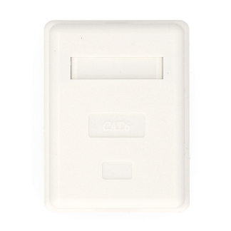 Goobay RJ45 wandcontactdoos | FTP (RJ45, Cat6, Horizontaal, Opbouw) 77634 K170108347 - 3