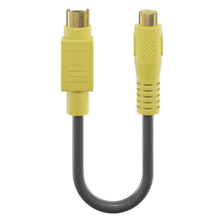 Goobay S-video naar composiet video kabel | Goobay | 0.2 meter (DIN naar tulp, Verguld) 60845 K010401007 - 3
