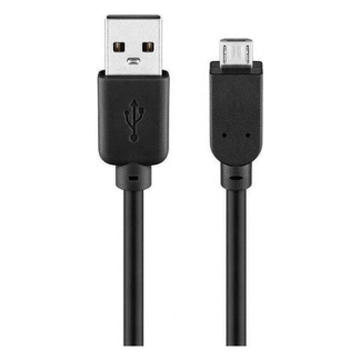 Goobay Samsung oplaadkabel | USB A ↔ Micro USB | 1.8 meter (USB 2.0, 7.5W, 480 Mbps, 100% koper, Zwart) 93181 CCGB60500BK20 CCGP60500BK20 B010201014 - 3