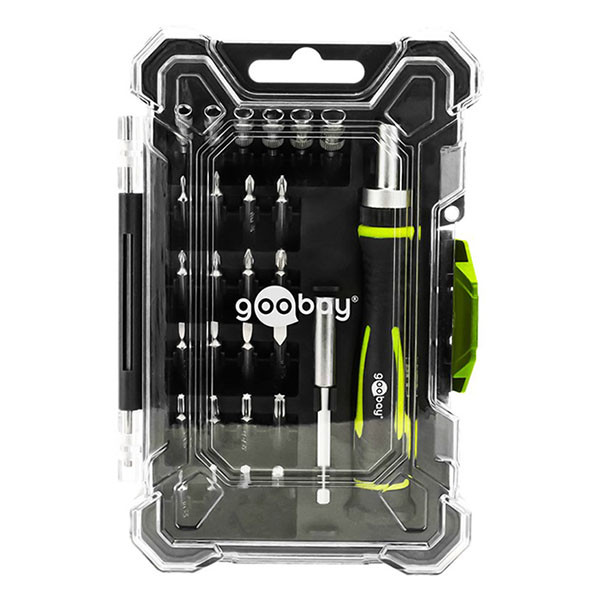 Goobay Schroevendraaierset | Goobay Tools | 26-delig (Opbergkoffer, Antisliphandvat) 77840 K180108138 - 1