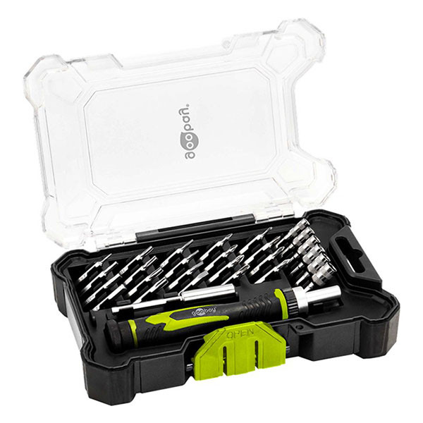 Goobay Schroevendraaierset | Goobay Tools | 26-delig (Opbergkoffer, Antisliphandvat) 77840 K180108138 - 2