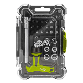 Goobay Schroevendraaierset | Goobay Tools | 30-delig (Opbergkoffer, Antisliphandvat) 77841 K180108140 - 1
