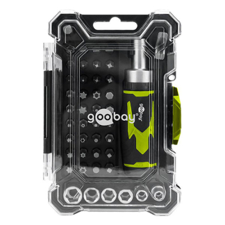 Goobay Schroevendraaierset | Goobay Tools | 43-delig (Opbergkoffer, Antisliphandvat) 77842 K180108139 - 1