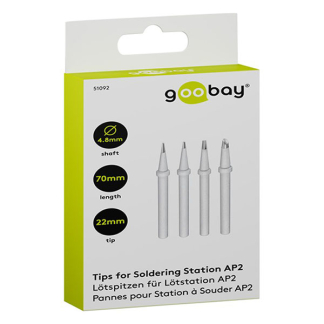 Goobay Soldeerpuntenset | Goobay | 4-delig (0.5/1.5/2/3 mm, Ø 4.8 mm) 51092 K100908063 - 2