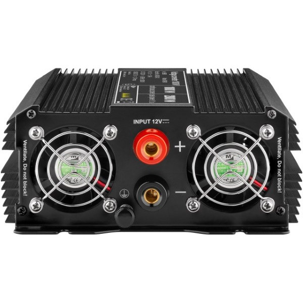 Goobay Spanningsomvormer | Goobay | 1000W (12 V DC – 230 V AC, Gemodificeerd, Dubbel stopcontact, USB A) 58890 K050801080 - 3