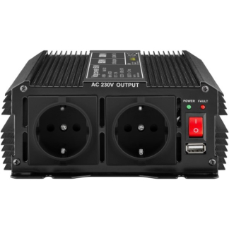 Goobay Spanningsomvormer | Goobay | 1500W  (12 V DC – 230 V AC, Gemodificeerd, Dubbel stopcontact, USB A) 58884 K050801081 - 2