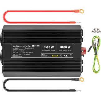Goobay Spanningsomvormer | Goobay | 1500W  (12 V DC – 230 V AC, Gemodificeerd, Dubbel stopcontact, USB A) 58884 K050801081 - 5