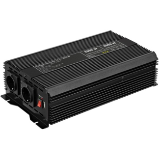 Goobay Spanningsomvormer | Goobay | 2000W (12 V DC – 230 V AC, Gemodificeerd, Dubbel stopcontact, USB A) 58891 K050801083 - 1