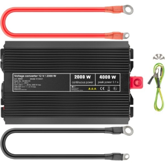 Goobay Spanningsomvormer | Goobay | 2000W (12 V DC – 230 V AC, Gemodificeerd, Dubbel stopcontact, USB A) 58891 K050801083 - 5