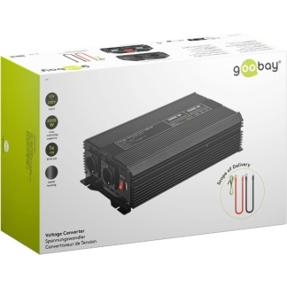 Goobay Spanningsomvormer | Goobay | 2000W (12 V DC – 230 V AC, Gemodificeerd, Dubbel stopcontact, USB A) 58891 K050801083 - 6