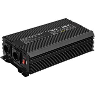 Goobay Spanningsomvormer | Goobay | 2000W (24 V DC – 230 V AC, Gemodificeerd, Dubbel stopcontact, USB A) 58895 K050801085 - 1