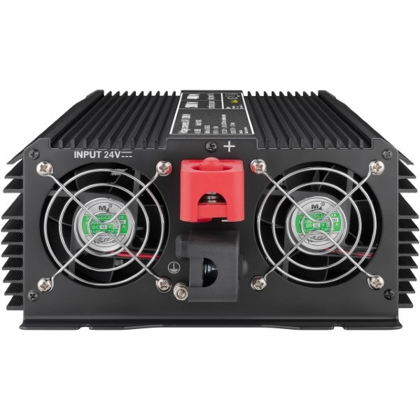 Goobay Spanningsomvormer | Goobay | 2000W (24 V DC – 230 V AC, Gemodificeerd, Dubbel stopcontact, USB A) 58895 K050801085 - 3