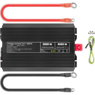 Goobay Spanningsomvormer | Goobay | 2000W (24 V DC – 230 V AC, Gemodificeerd, Dubbel stopcontact, USB A) 58895 K050801085 - 5