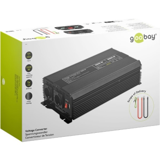 Goobay Spanningsomvormer | Goobay | 2000W (24 V DC – 230 V AC, Gemodificeerd, Dubbel stopcontact, USB A) 58895 K050801085 - 6