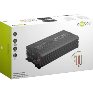 Goobay Spanningsomvormer | Goobay | 3000W (12 V DC – 230 V AC, Gemodificeerd, Dubbel stopcontact, USB A) 58892 K050801084 - 6