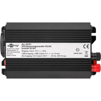 Goobay Spanningsomvormer | Goobay | 300W (12V DC - 230V AC, USB A, Stopcontact) 52767 K050801082 - 4