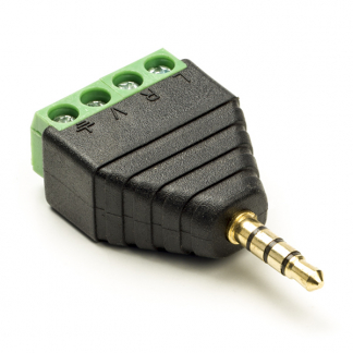 Goobay Speaker connector | Goobay (Mannelijk, Stereo, 3.5 mm, 4-pin) 59198 K060201145 - 