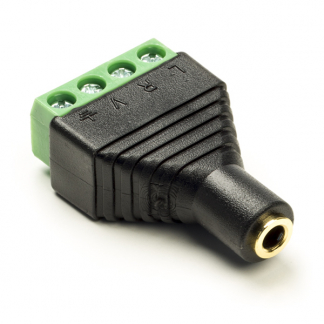 Goobay Speaker connector | Goobay (Vrouwelijk, Stereo, 3.5 mm, 4-pin) 59200 K060201149 - 