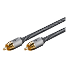 Goobay Subwoofer kabel | Tulp naar Tulp | Goobay | 2 meter (Mono, Zwart/grijs) 65296 K010411222 - 2